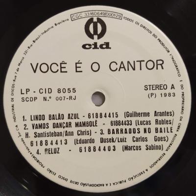 Lp Vinil - Você É O Cantor - Karaoke - Som Game